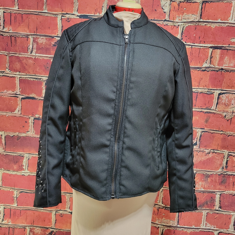 Black Textile Motorcycle Jacket